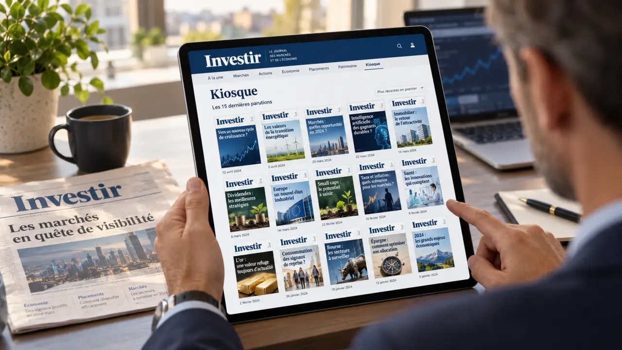 Journal Investir en ligne : accéder au kiosque et aux 15 dernières parutions