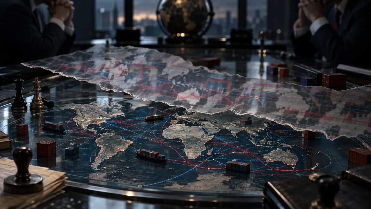 Conteneurs dans un port international, symbole des échanges commerciaux mondiaux