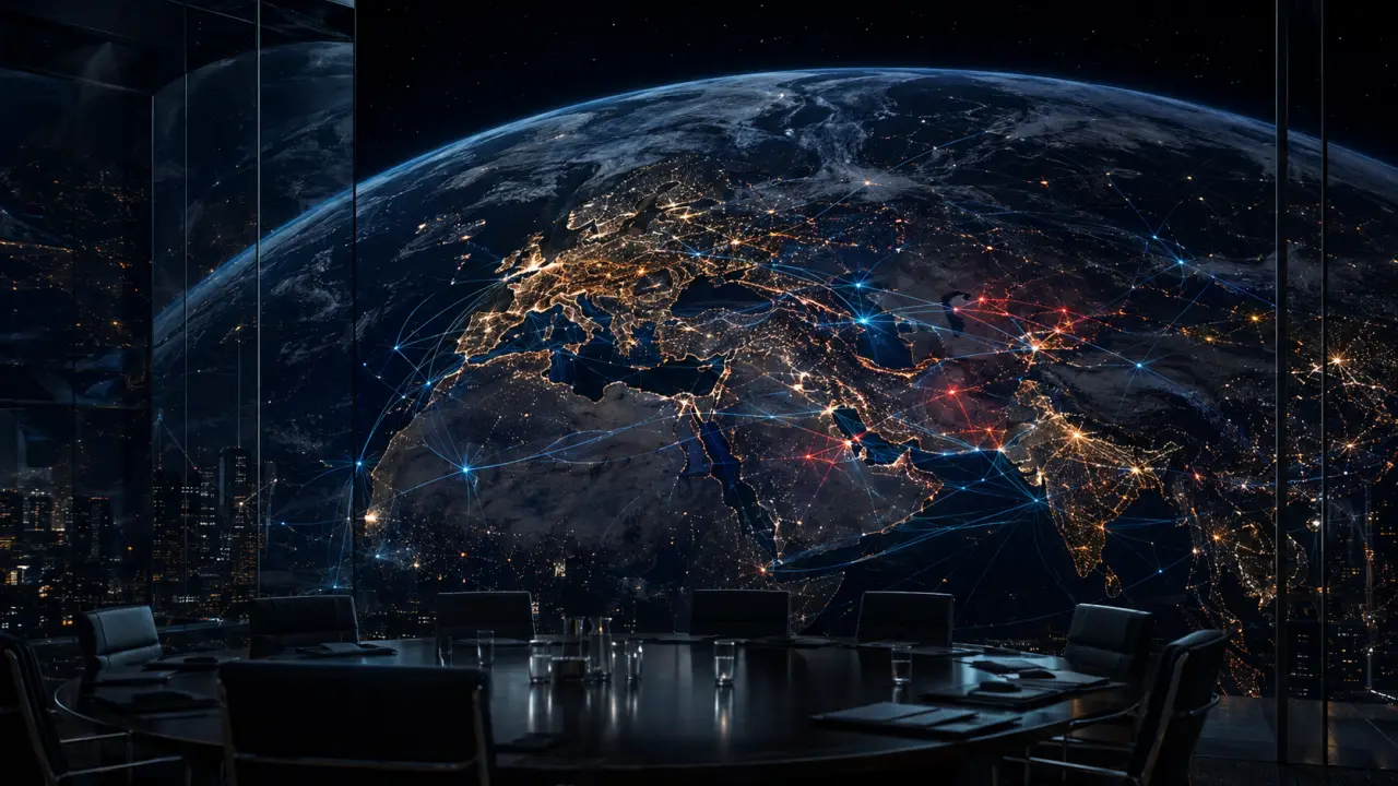 Sommet international illustrant les tensions et recompositions géopolitiques mondiales en 2026
